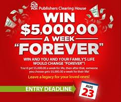 Win $5,000 a Week Forever From PCH - Official Coupon Review